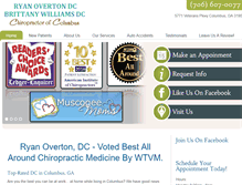 Tablet Screenshot of chiropractorofcolumbus.com